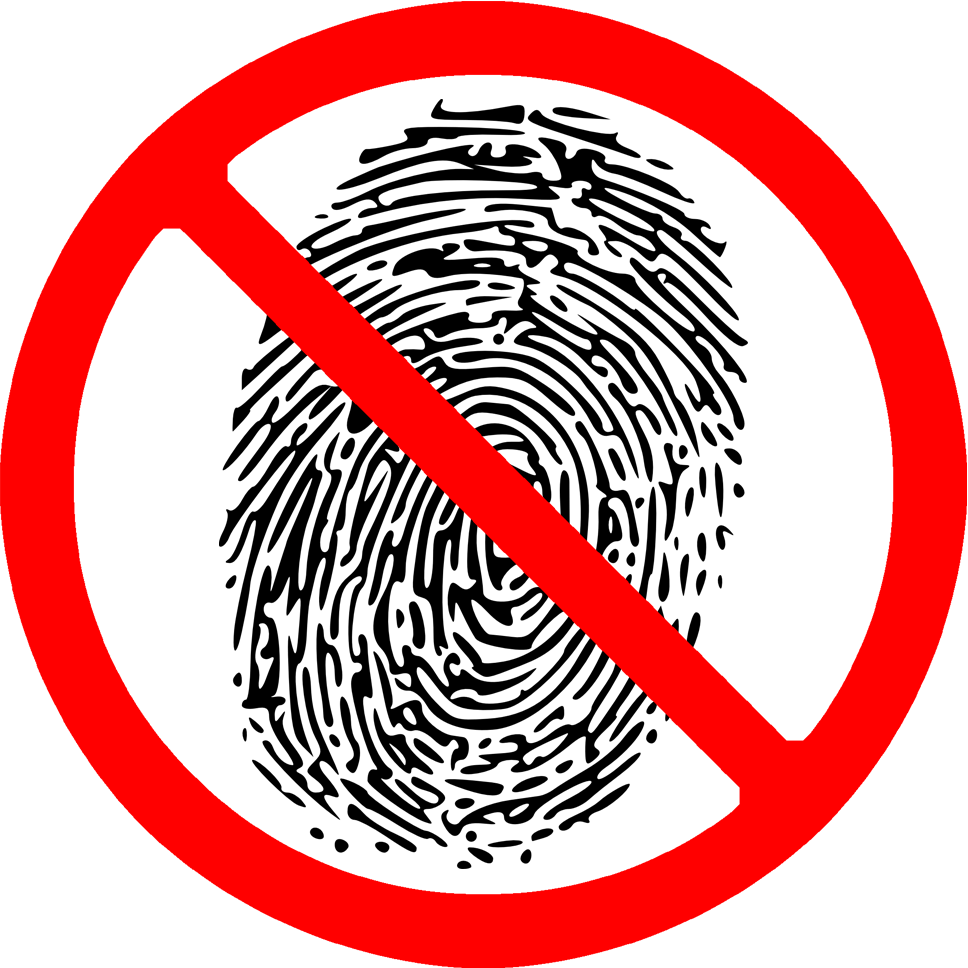 No fingerprints